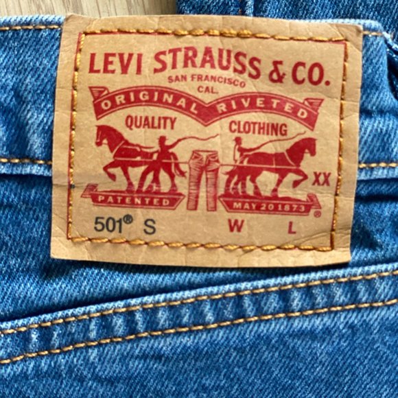 Levi's 501 S Skinny High Waisted 31x28 Womens Jean - Picture 5 of 8